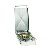 American Outdoor Grill Drop-in Single Side Burner by AOG, featuring stainless steel construction and electronic ignition.